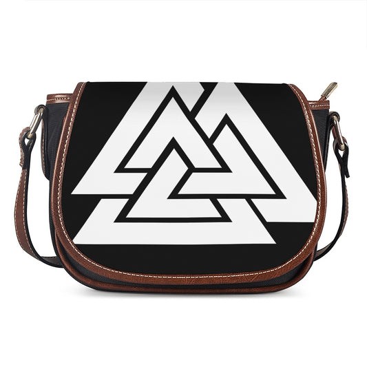 Viking Valknut Symbol Print Saddle Bag