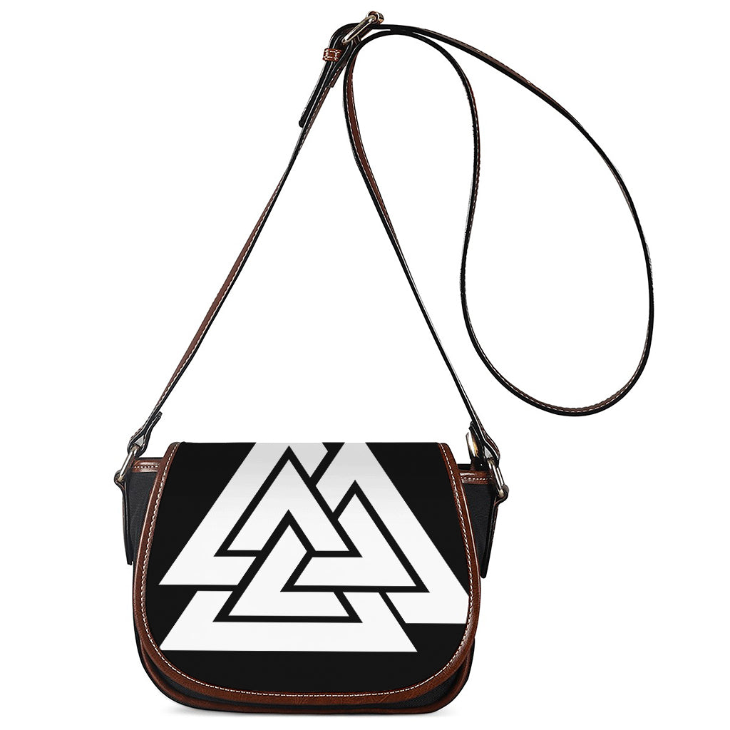 Viking Valknut Symbol Print Saddle Bag