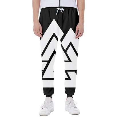 Viking Valknut Symbol Print Scuba Joggers