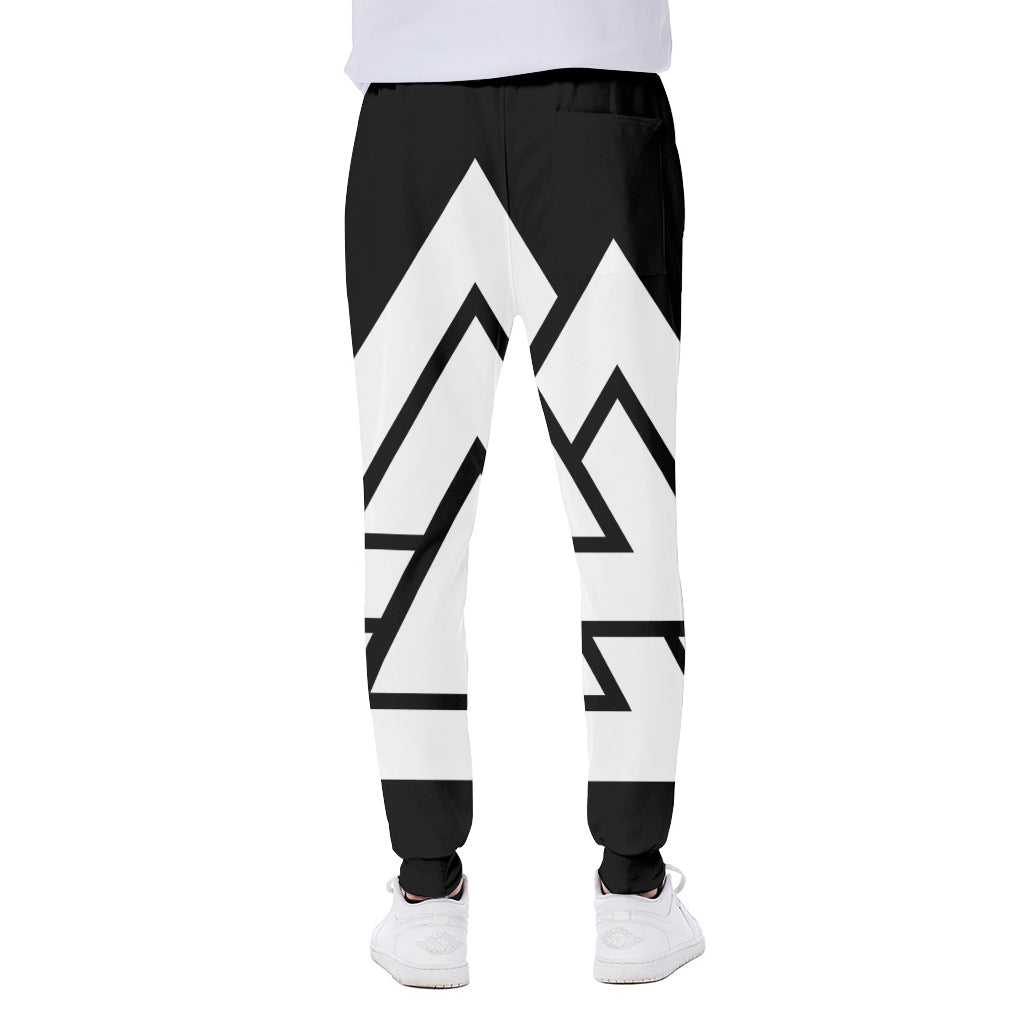 Viking Valknut Symbol Print Scuba Joggers