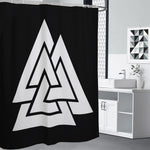 Viking Valknut Symbol Print Shower Curtain