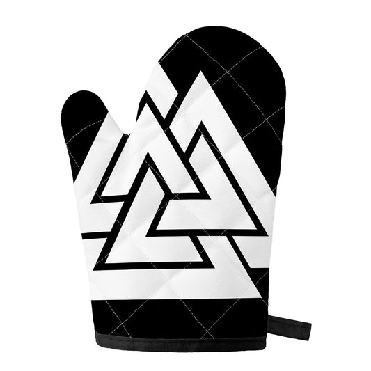 Viking Valknut Symbol Print Single Oven Mitt