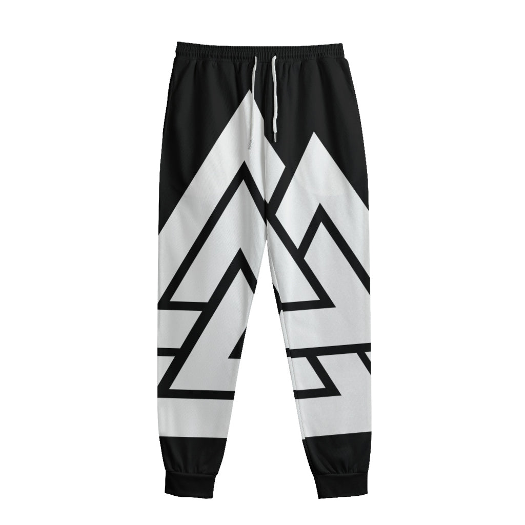 Viking Valknut Symbol Print Sweatpants