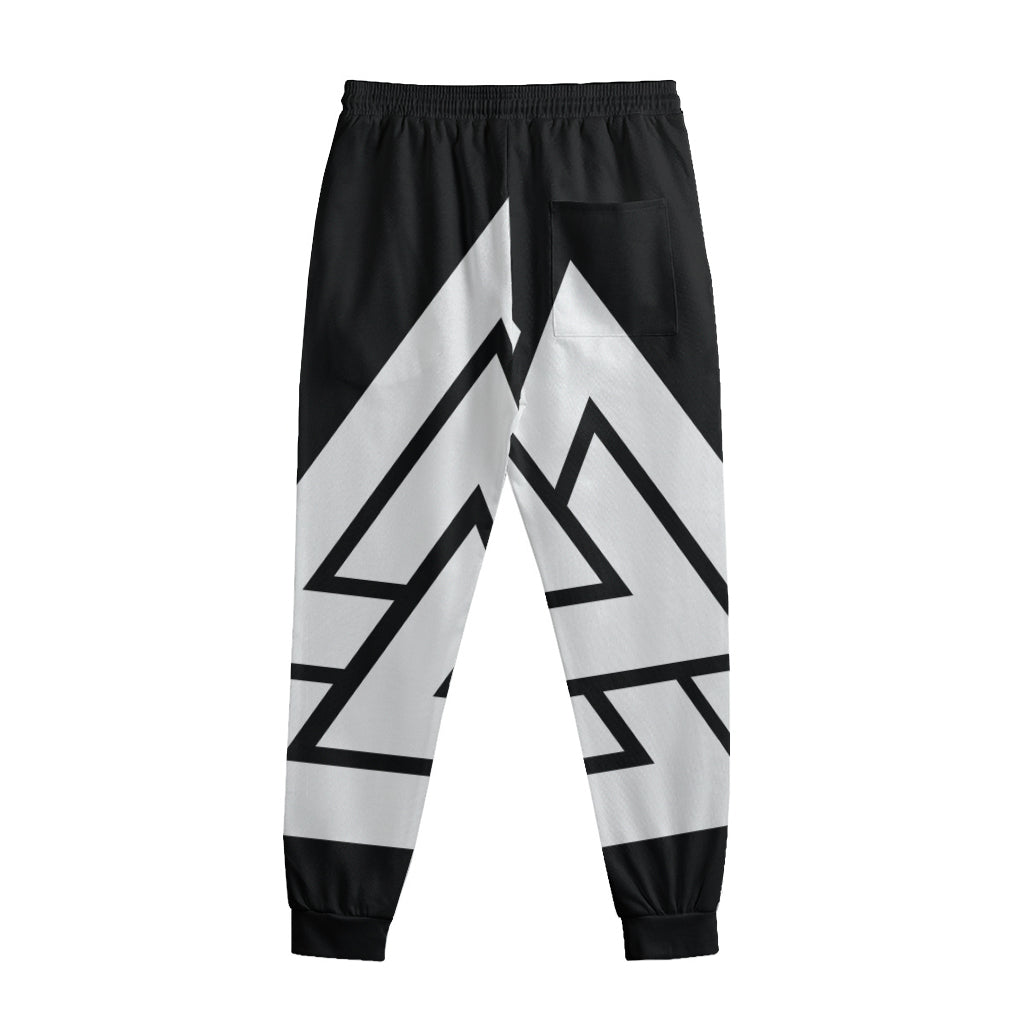Viking Valknut Symbol Print Sweatpants