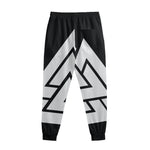 Viking Valknut Symbol Print Sweatpants