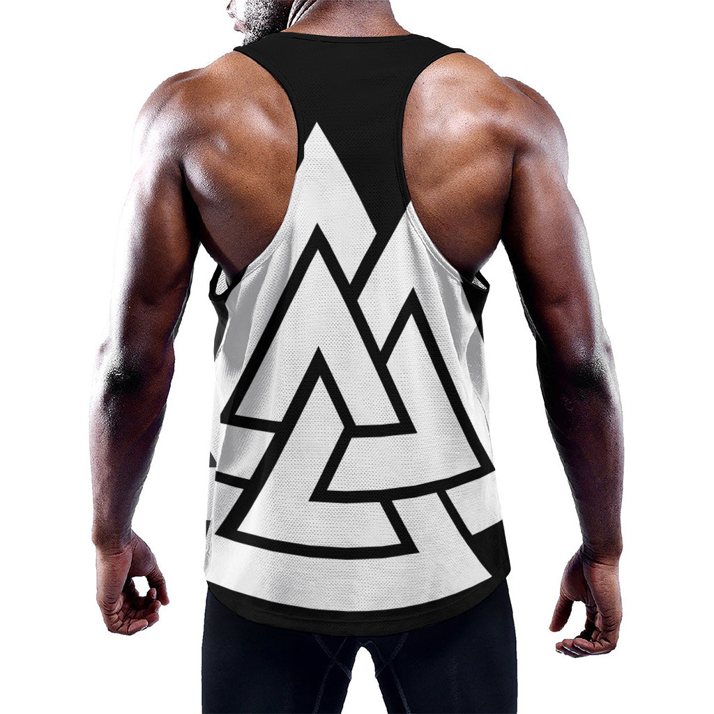 Viking Valknut Symbol Print Training Tank Top