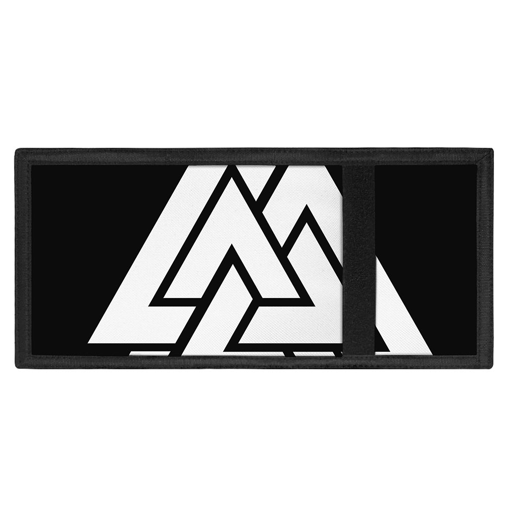 Viking Valknut Symbol Print Trifold Wallet
