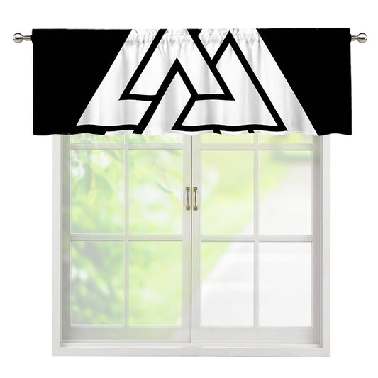 Viking Valknut Symbol Print Window Valance