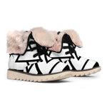 Viking Valknut Symbol Print Winter Boots