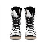Viking Valknut Symbol Print Winter Boots