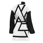 Viking Valknut Symbol Print Women's Bathrobe