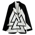 Viking Valknut Symbol Print Women's Blazer