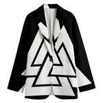 Viking Valknut Symbol Print Women's Blazer