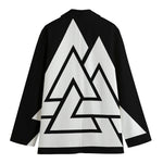 Viking Valknut Symbol Print Women's Blazer