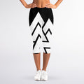 Viking Valknut Symbol Print Women's Capri Leggings