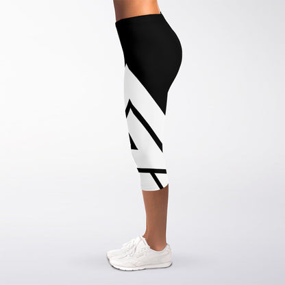 Viking Valknut Symbol Print Women's Capri Leggings