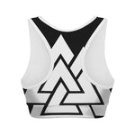 Viking Valknut Symbol Print Women's Sports Bra