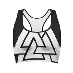 Viking Valknut Symbol Print Women's Sports Bra