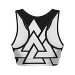 Viking Valknut Symbol Print Women's Sports Bra