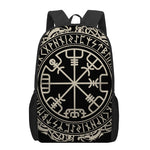 Viking Vegvisir Print 17 Inch Backpack
