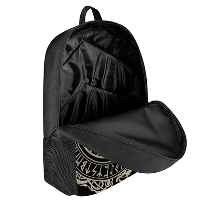 Viking Vegvisir Print 17 Inch Backpack