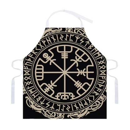 Viking Vegvisir Print Adjustable Apron