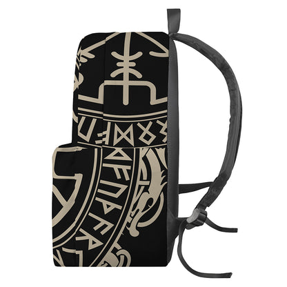 Viking Vegvisir Print Backpack