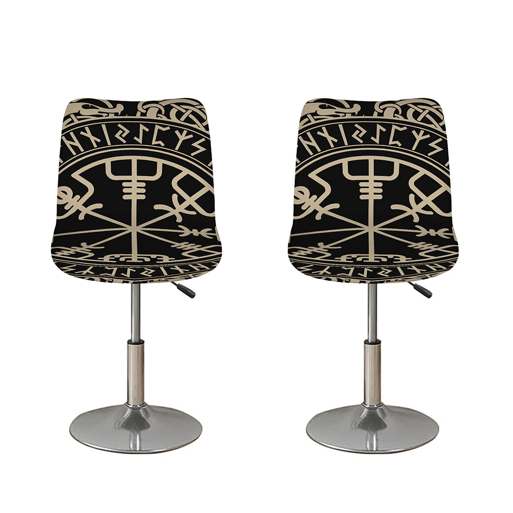 Viking Vegvisir Print Bar Stool Covers