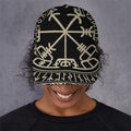 Viking Vegvisir Print Baseball Cap