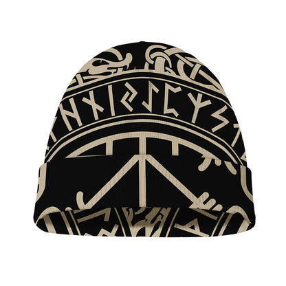 Viking Vegvisir Print Beanie
