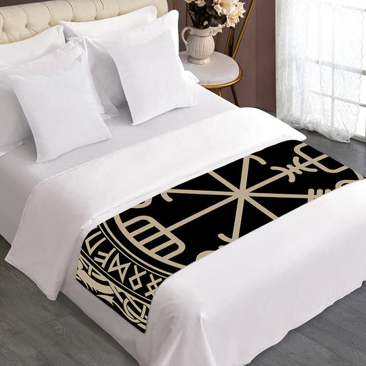Viking Vegvisir Print Bed Runner