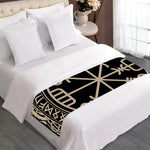 Viking Vegvisir Print Bed Runner