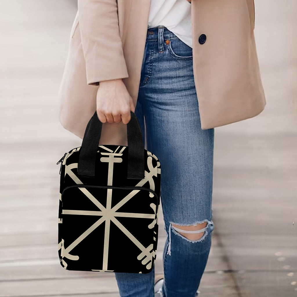 Viking Vegvisir Print Bible Tote Bag