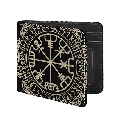 Viking Vegvisir Print Bifold Wallet