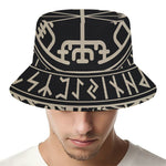 Viking Vegvisir Print Bucket Hat