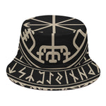 Viking Vegvisir Print Bucket Hat