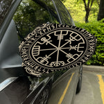 Viking Vegvisir Print Car Side Mirror Covers