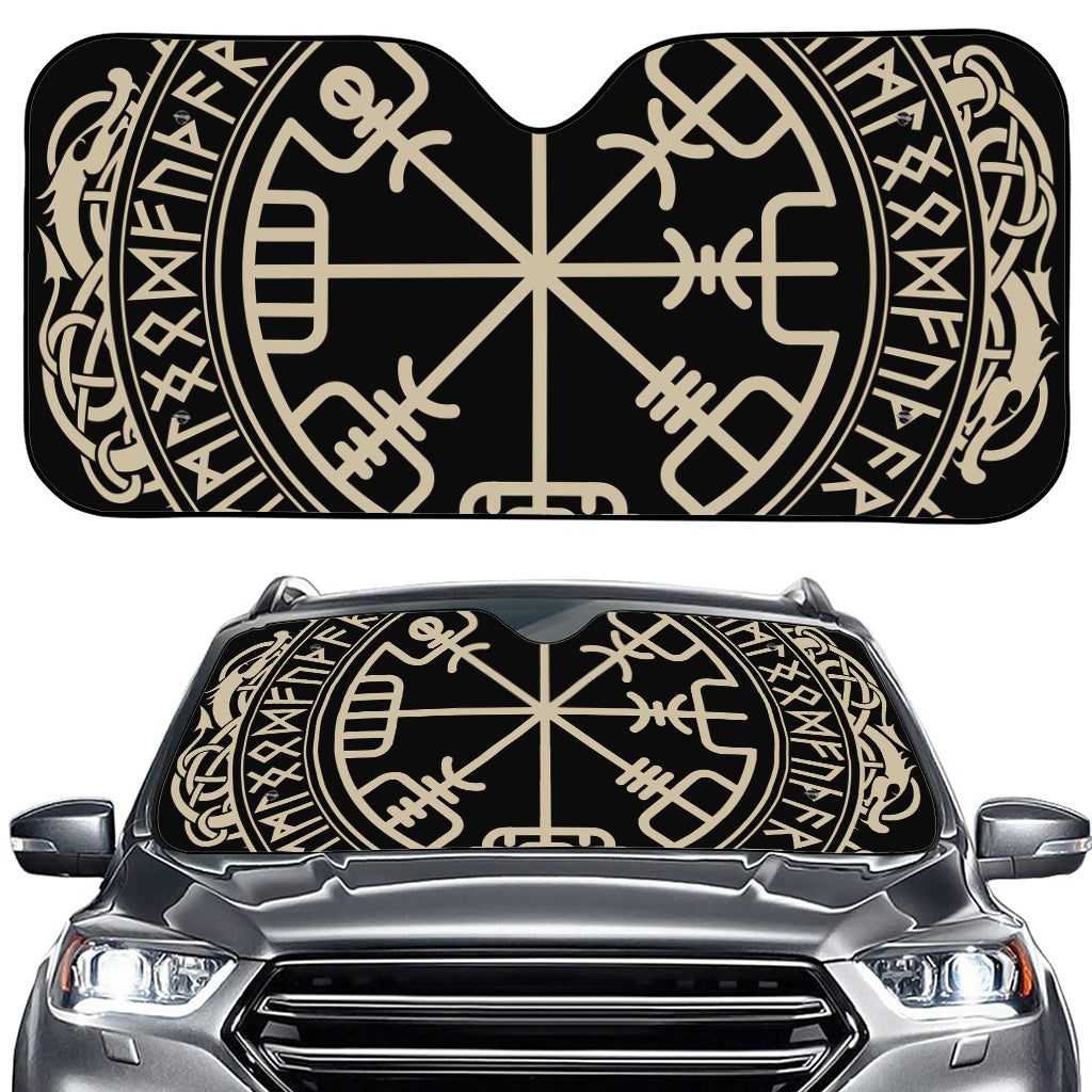 Viking Vegvisir Print Car Windshield Sun Shade