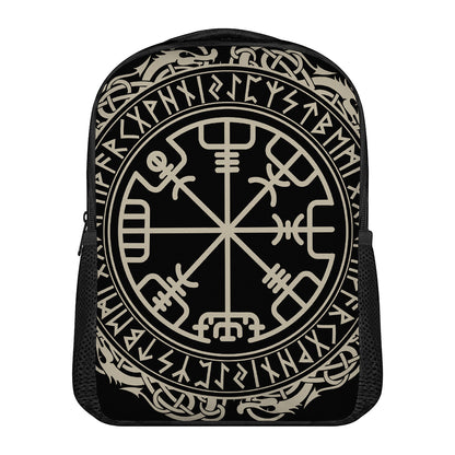 Viking Vegvisir Print Casual Backpack