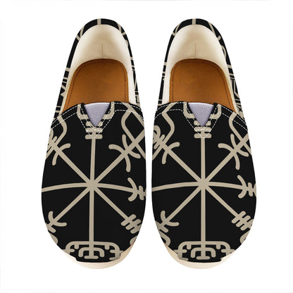 Viking Vegvisir Print Casual Shoes