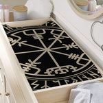 Viking Vegvisir Print Changing Pad Cover
