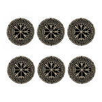 Viking Vegvisir Print Coaster Set