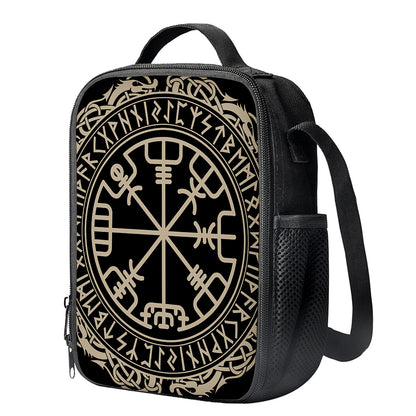 Viking Vegvisir Print Crossbody Lunch Bag
