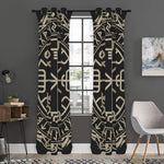 Viking Vegvisir Print Curtain