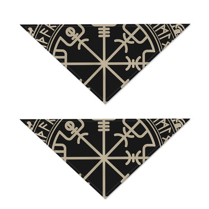 Viking Vegvisir Print Dog Bandana