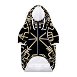Viking Vegvisir Print Dog Zip Up Hoodie
