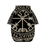 Viking Vegvisir Print Dog Zip Up Hoodie