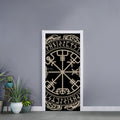 Viking Vegvisir Print Door Sticker