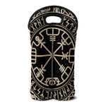 Viking Vegvisir Print Double Neoprene Wine Tote