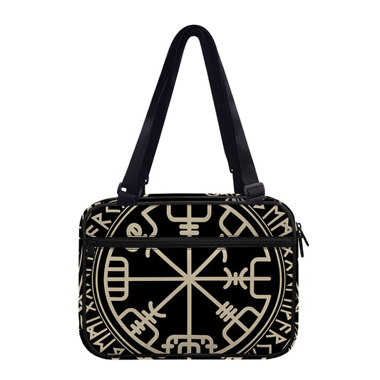 Viking Vegvisir Print Double Strap Bible Bag
